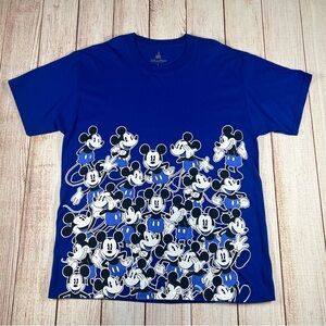 Disney Parks Mickey Mouse All Over Print T Shirt Adult Large Never Worn